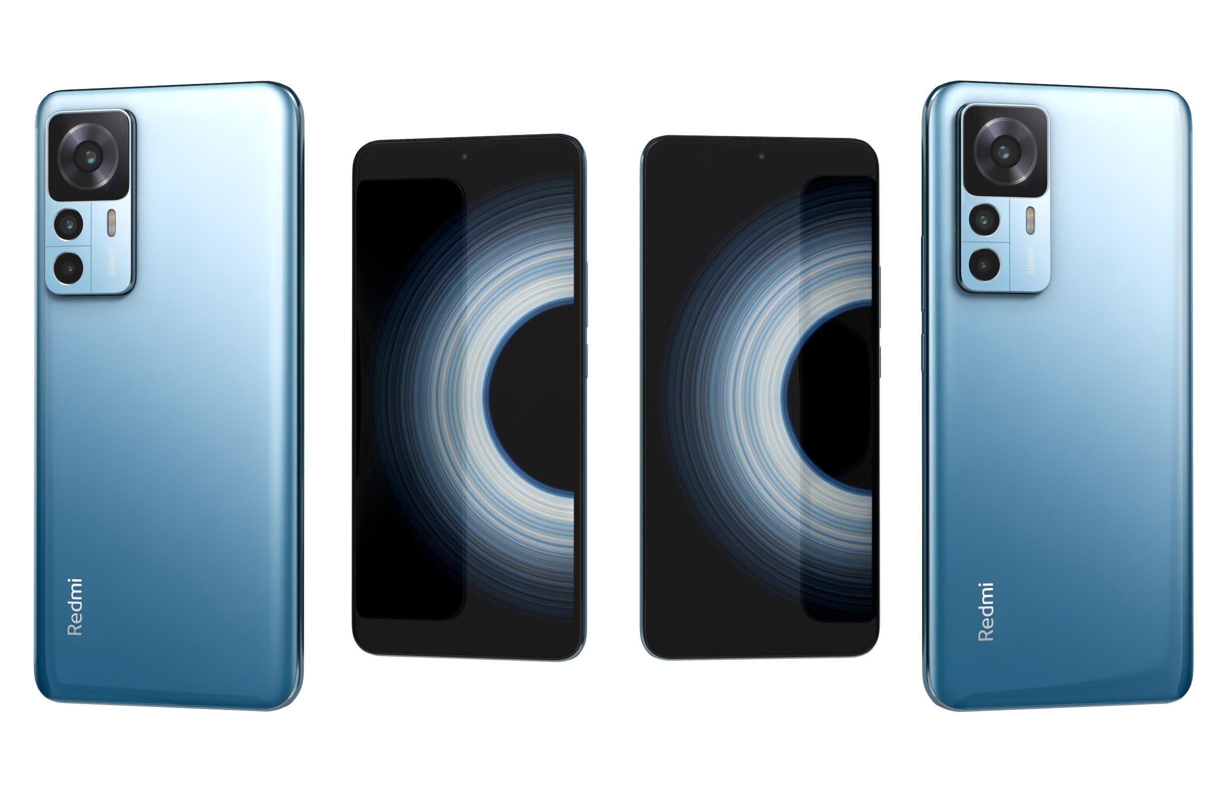 Xiaomi Redmi K50 Ultra And K60E Low-poly 3D model_3