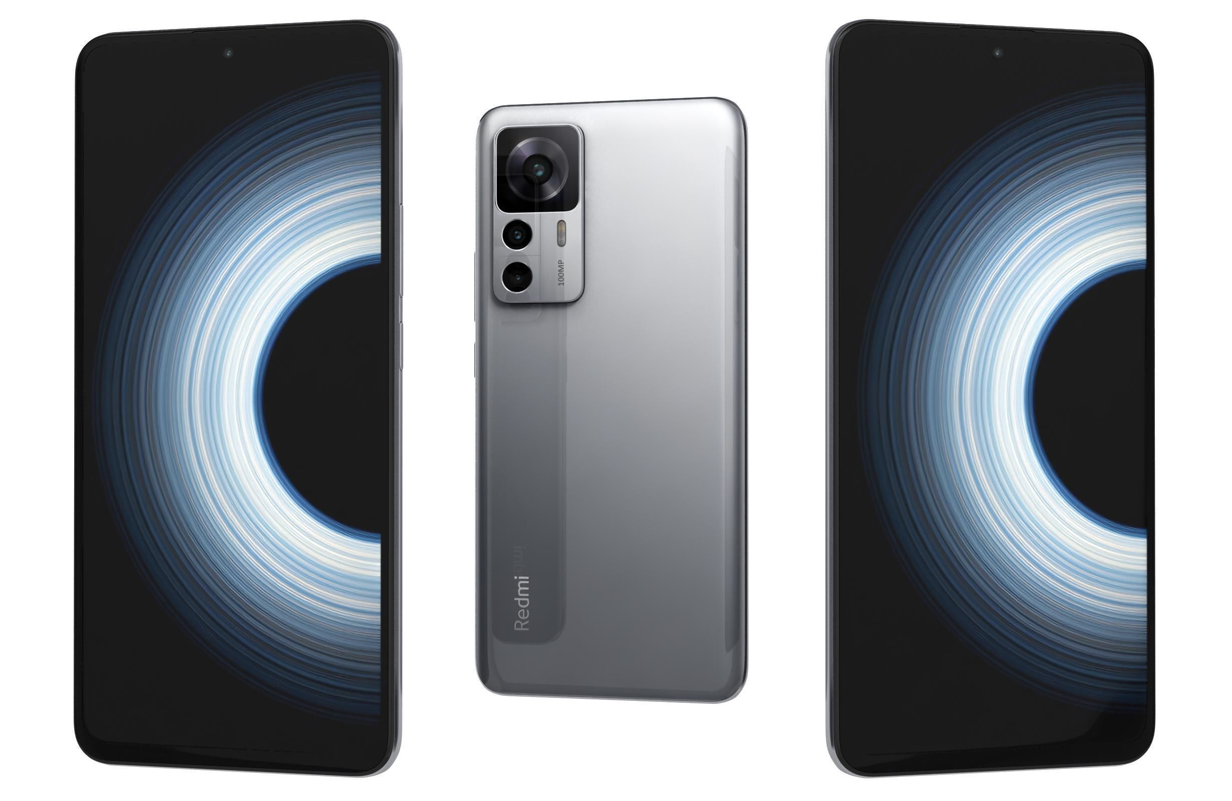 Xiaomi Redmi K50 Ultra And K60E Low-poly 3D model_8