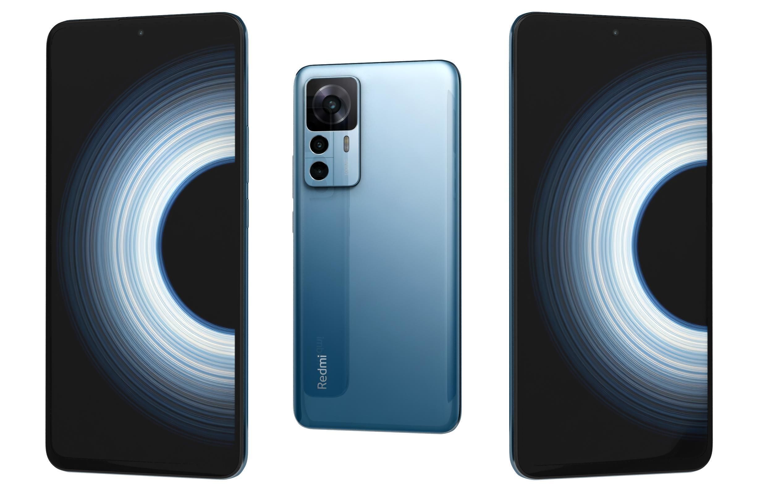 Xiaomi Redmi K50 Ultra And K60E Low-poly 3D model_7