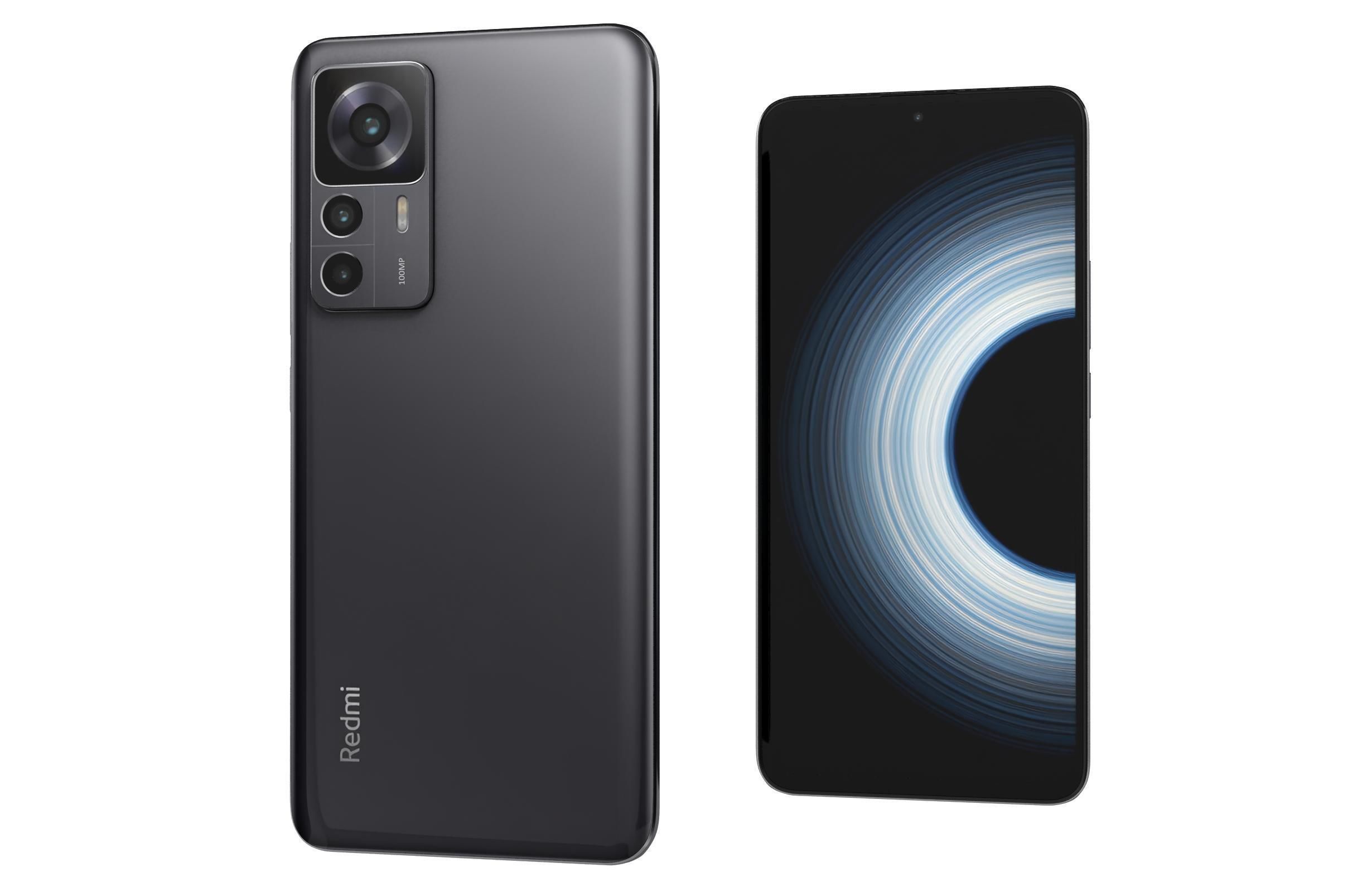 Xiaomi Redmi K50 Ultra And K60E Low-poly 3D model_30