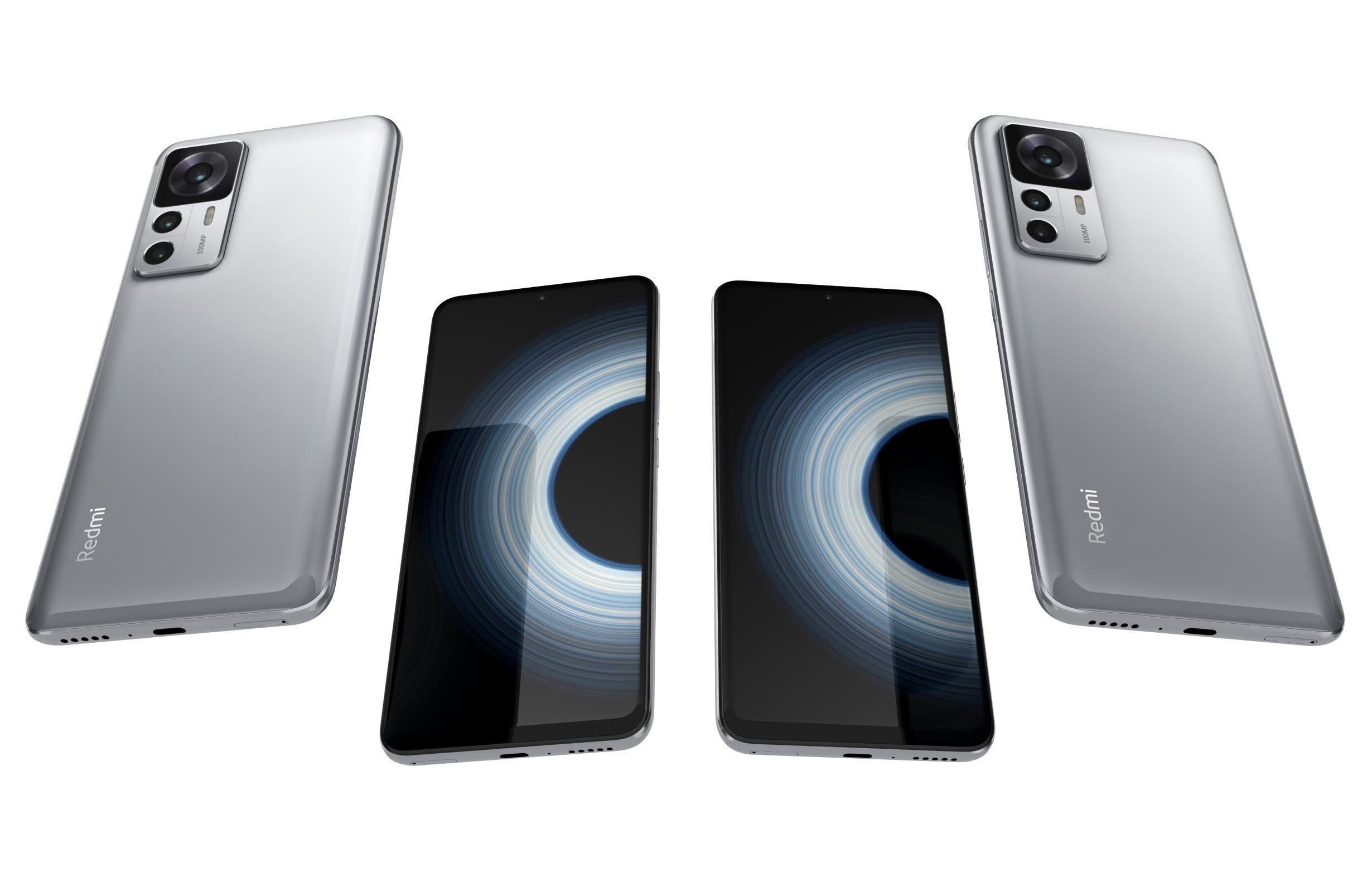 Xiaomi Redmi K50 Ultra And K60E Low-poly 3D model_23