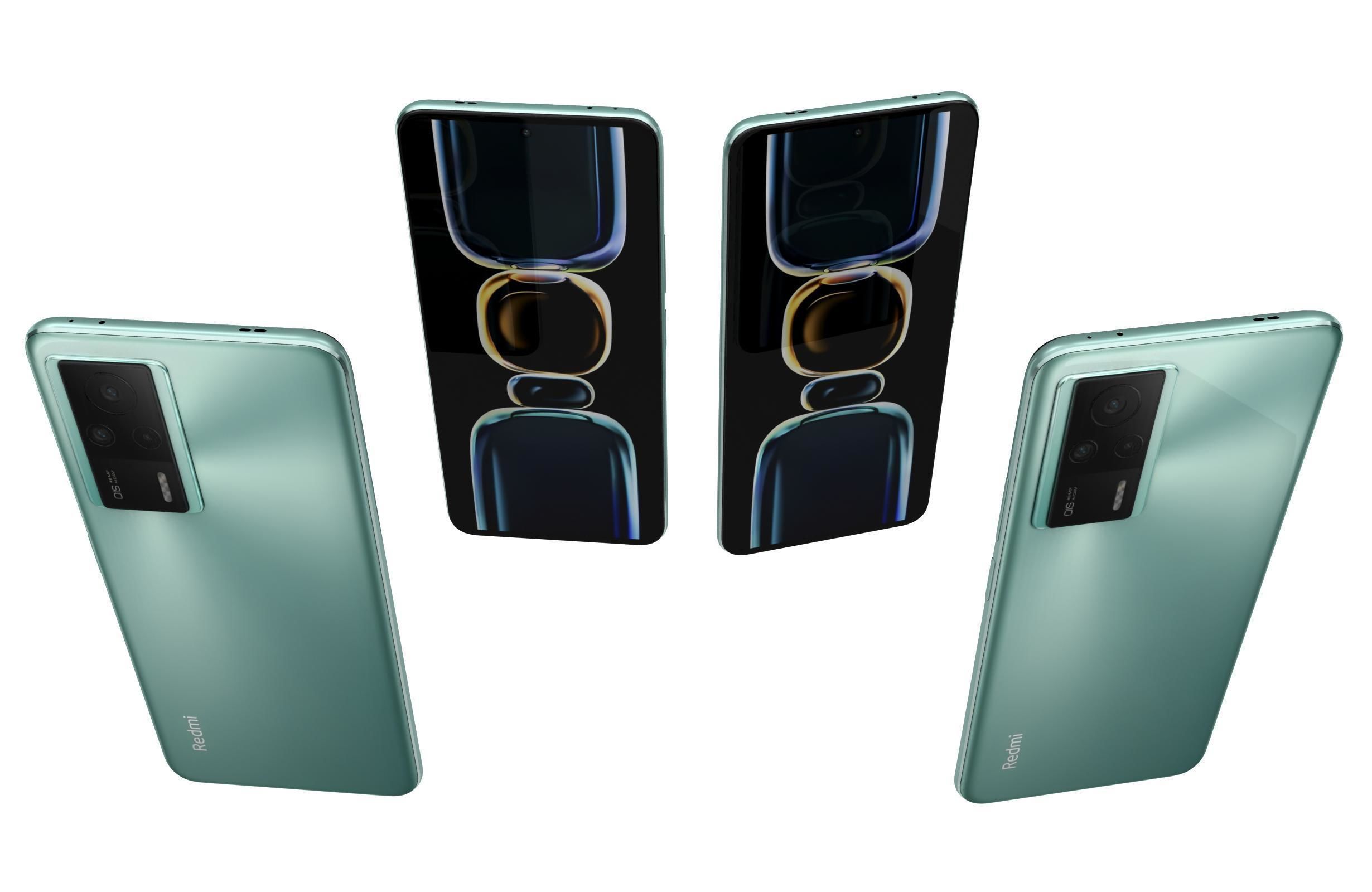 Xiaomi Redmi K50 Ultra And K60E Low-poly 3D model_48