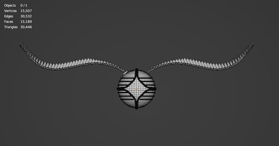 Golden Snitch Low-poly 3D model_4