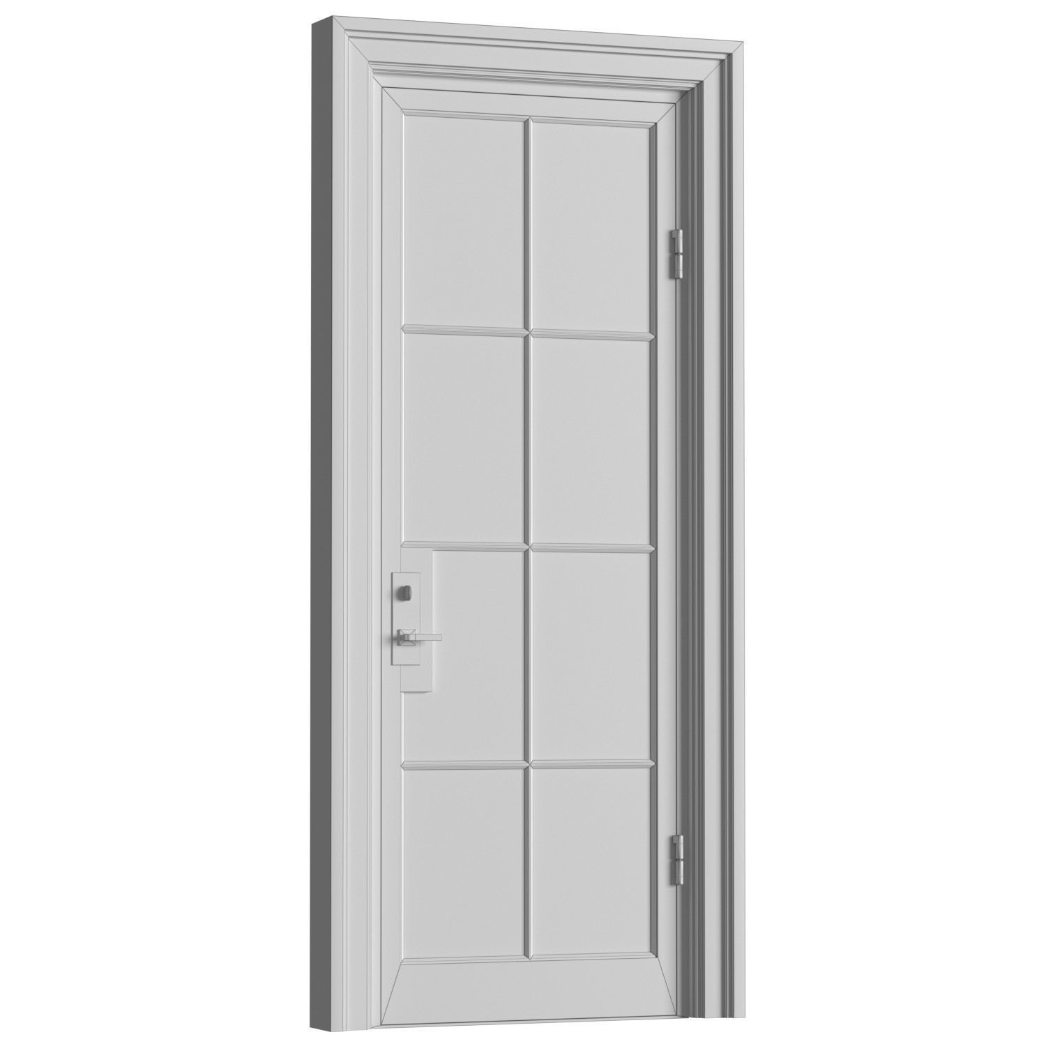 External Iron Front Doors 3D model_4