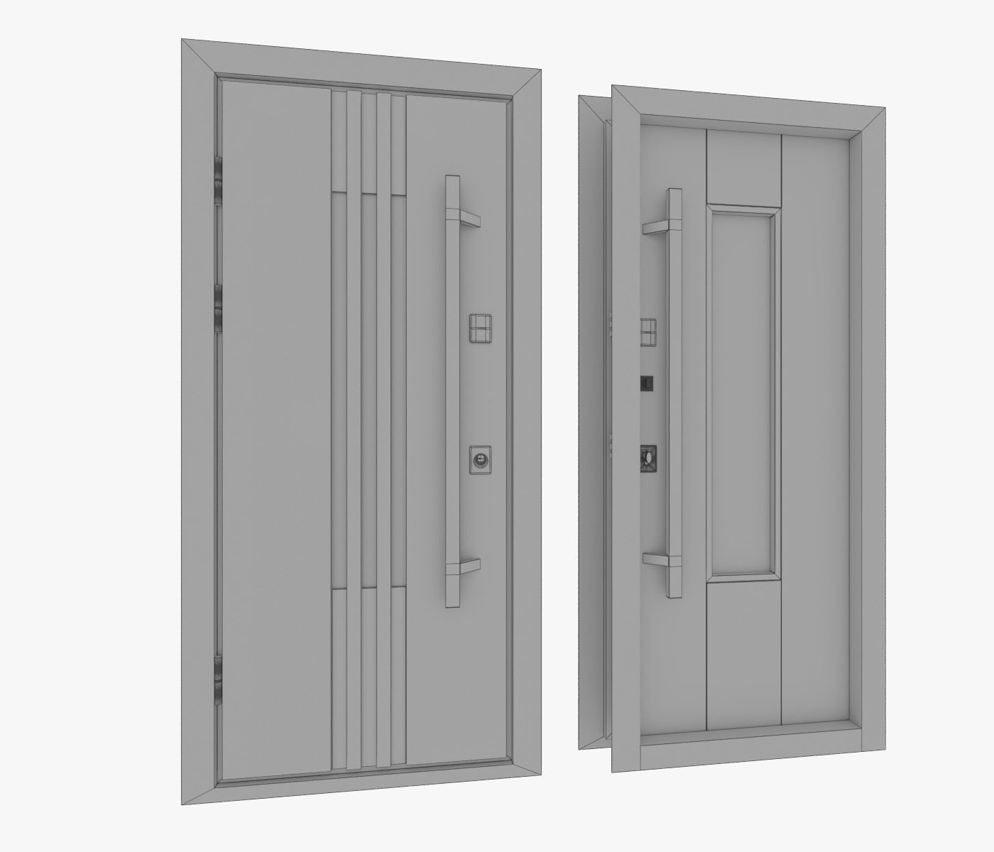 Entrance door Revolution 3D model_5