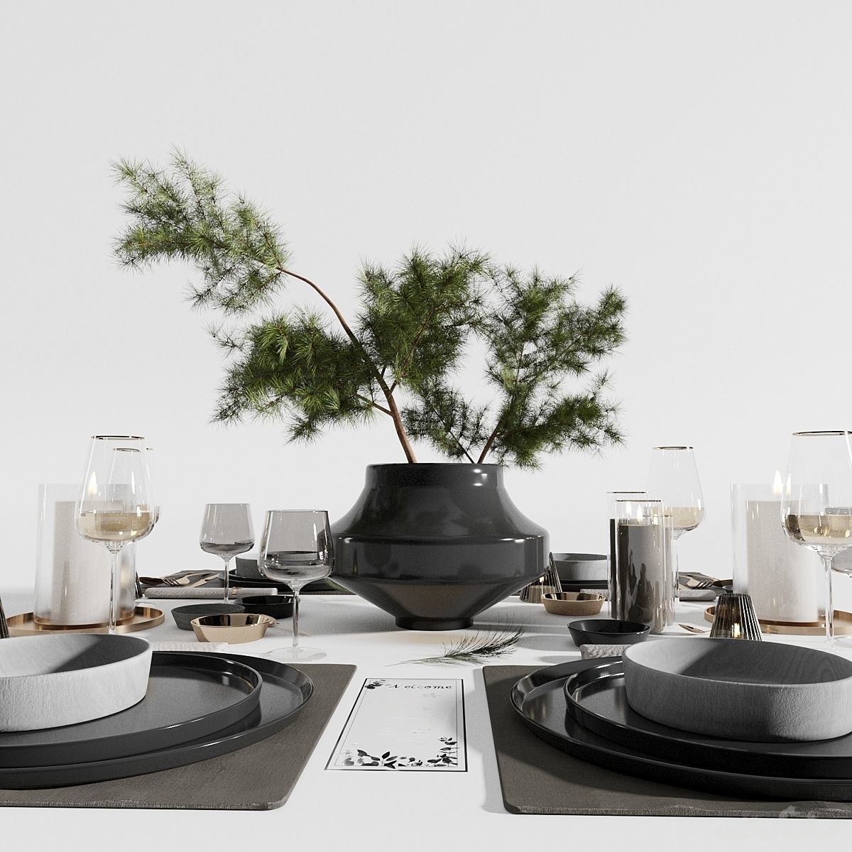 tableware set5 3D model_1