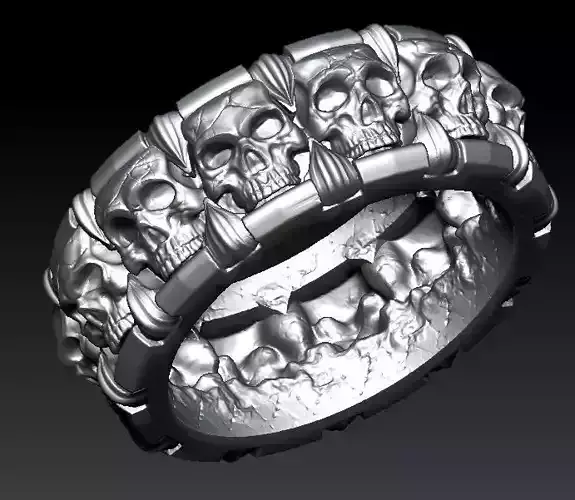 skull wedding ring 
