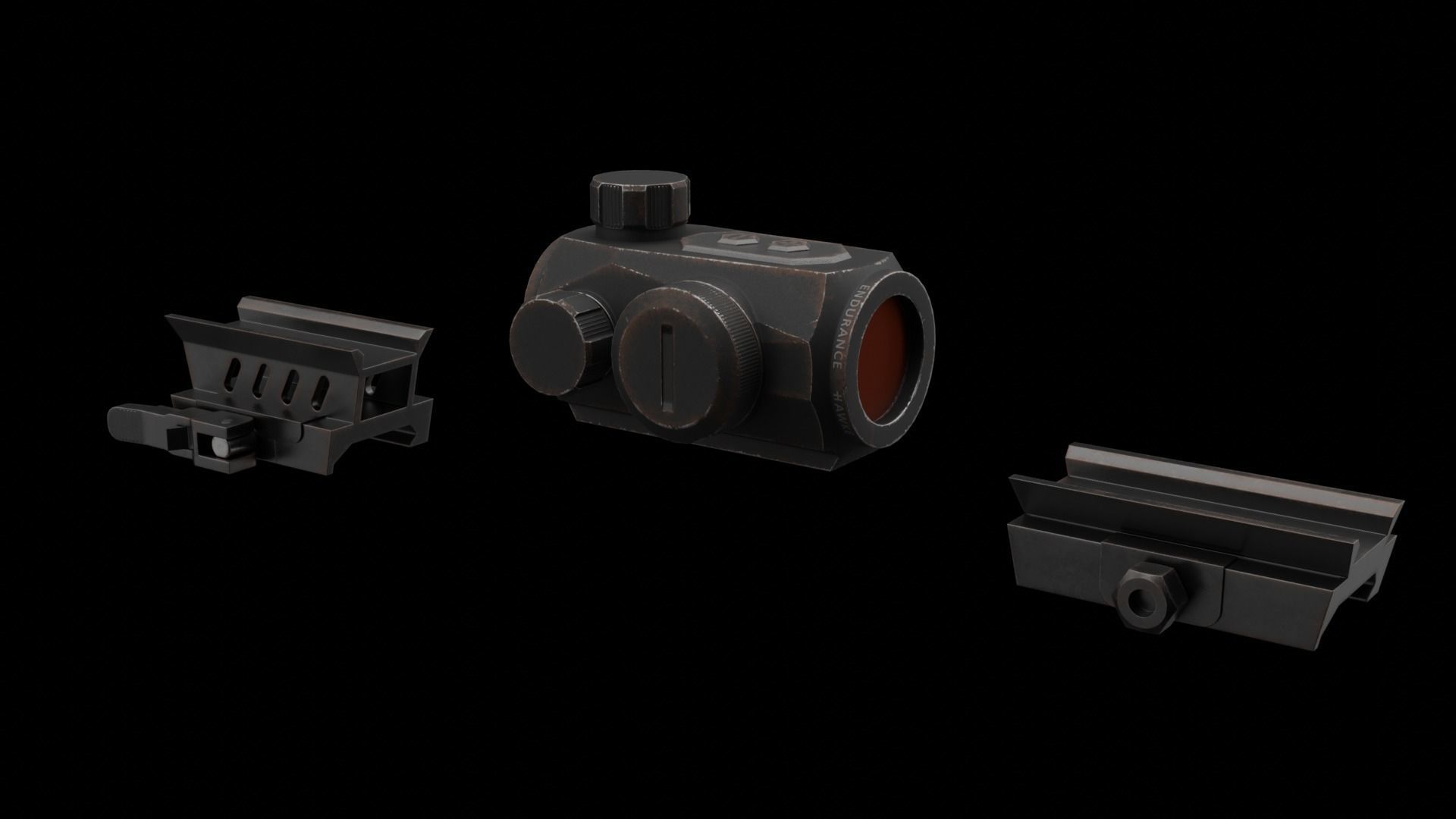 AAC Honey Badger Low-poly 3D model_22