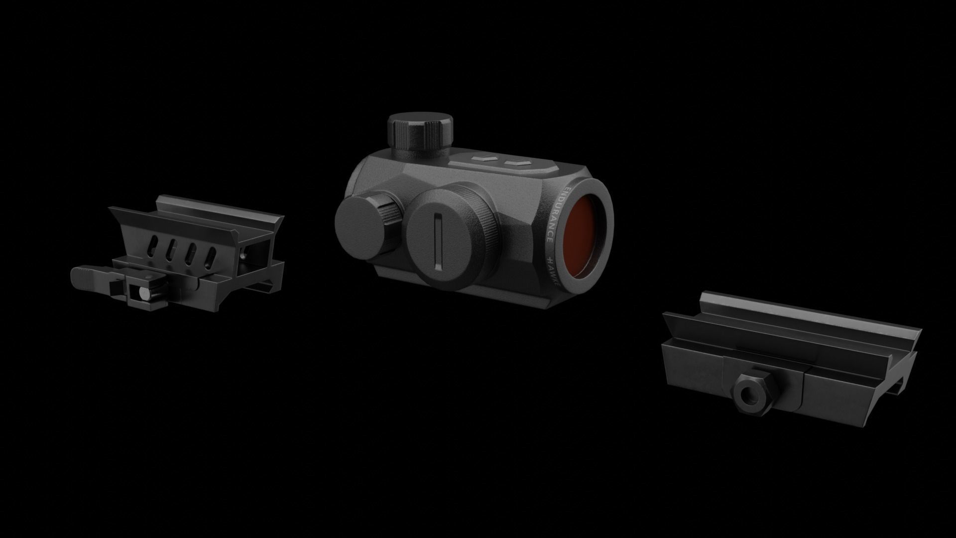 AAC Honey Badger Low-poly 3D model_24