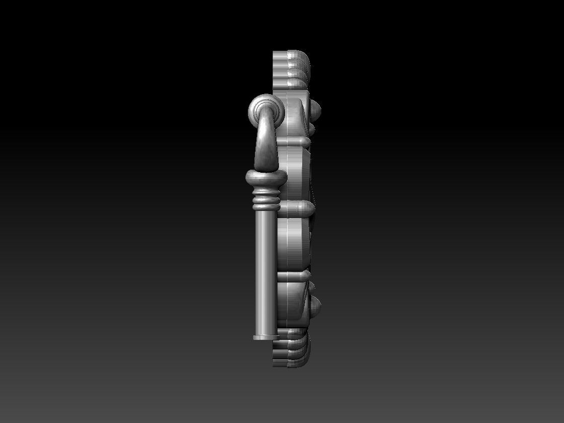 key and keyhole 3D print model_7