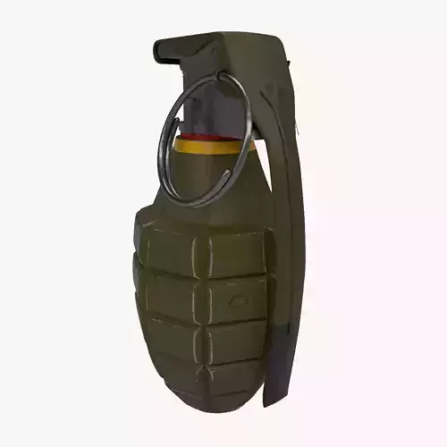 Hand Grenade Low-poly 3D model