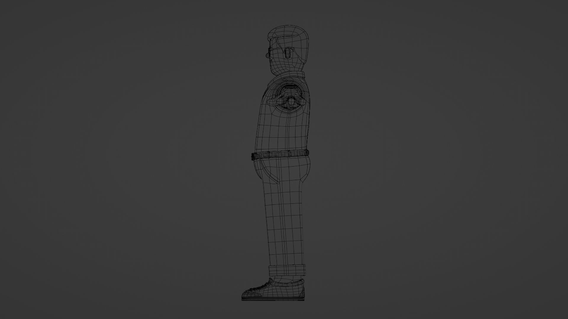 Customizable Cartoon Office  Illustration Character  Low-poly 3D model_31