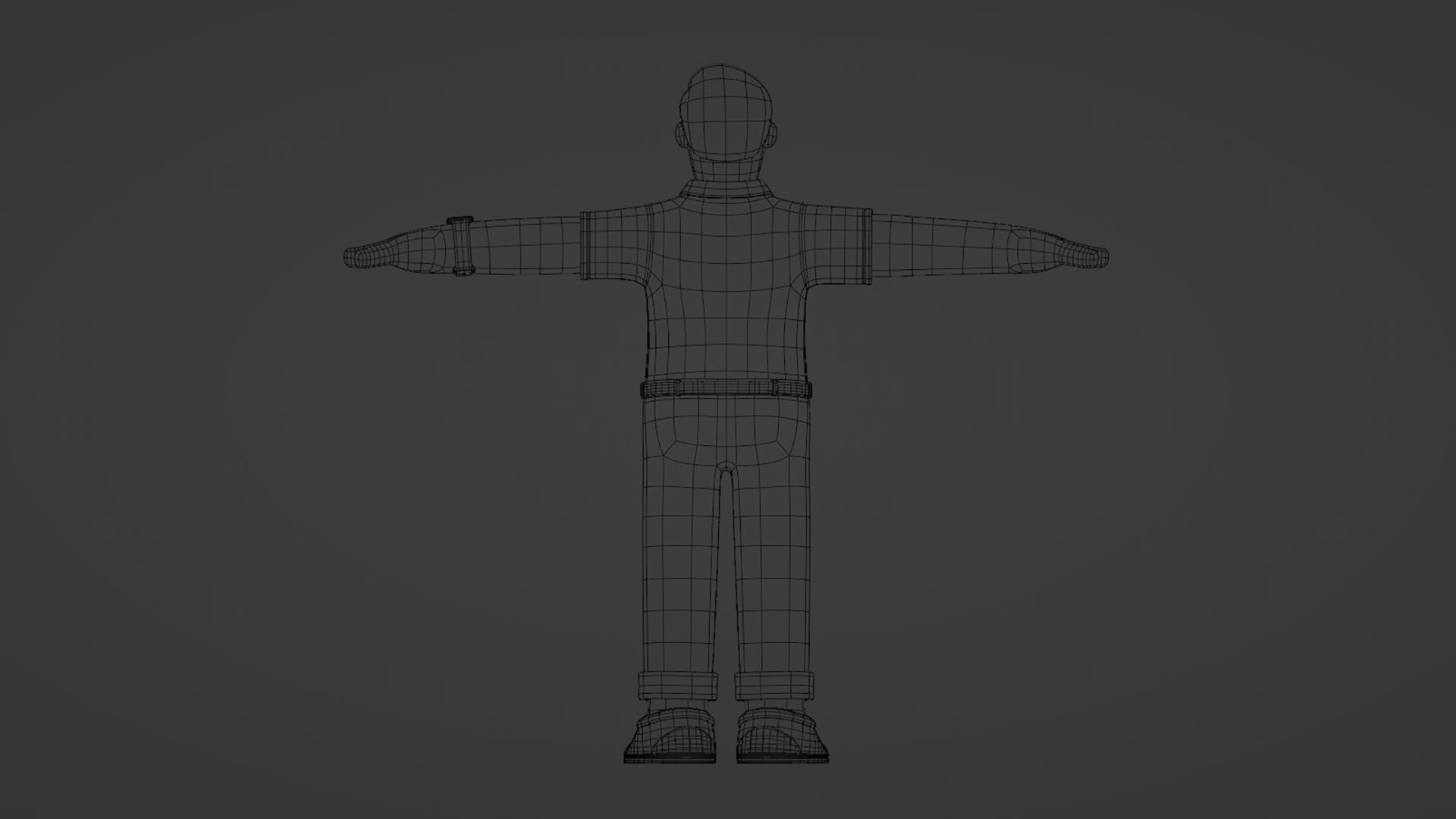 Customizable Cartoon Office  Illustration Character  Low-poly 3D model_33