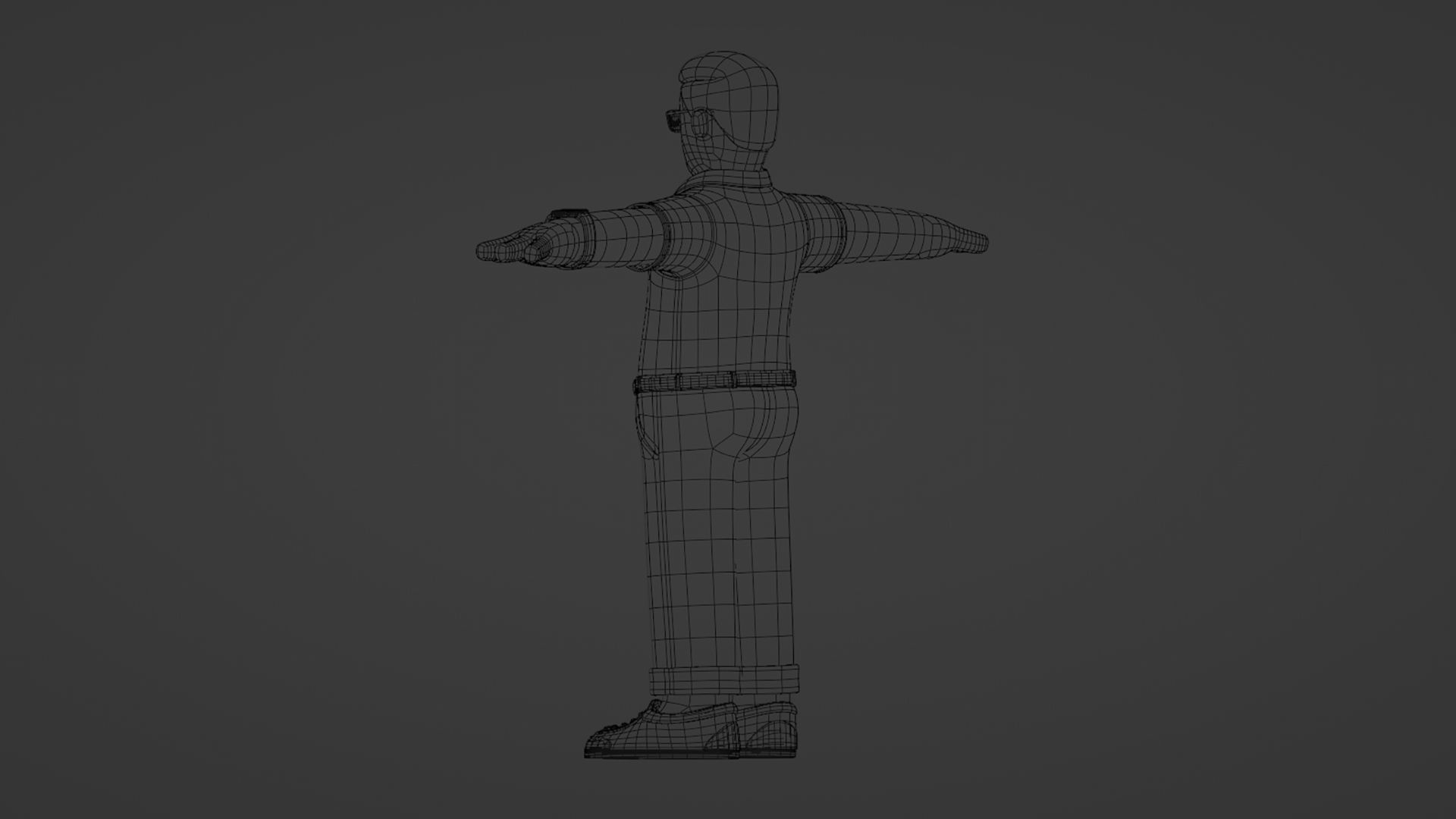 Customizable Cartoon Office  Illustration Character  Low-poly 3D model_32