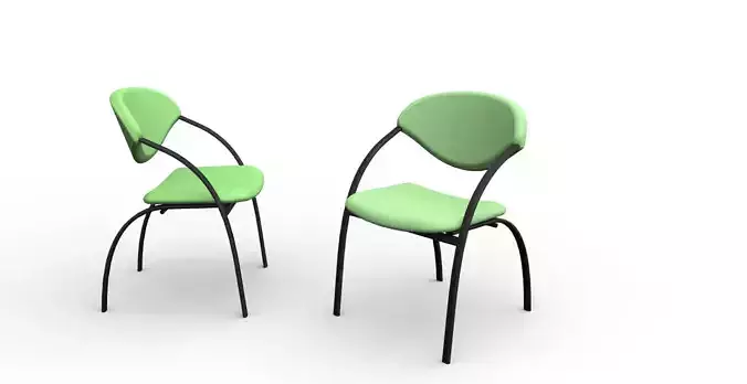 artika two chairs 3D model