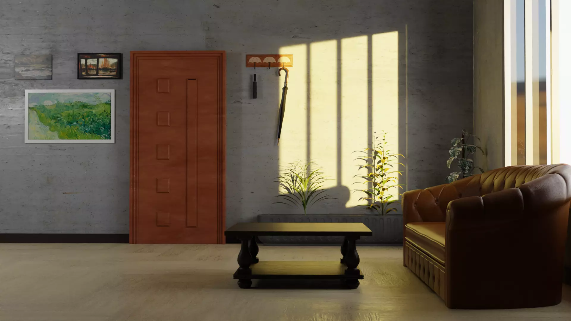 Wooden Door Pack 3D model