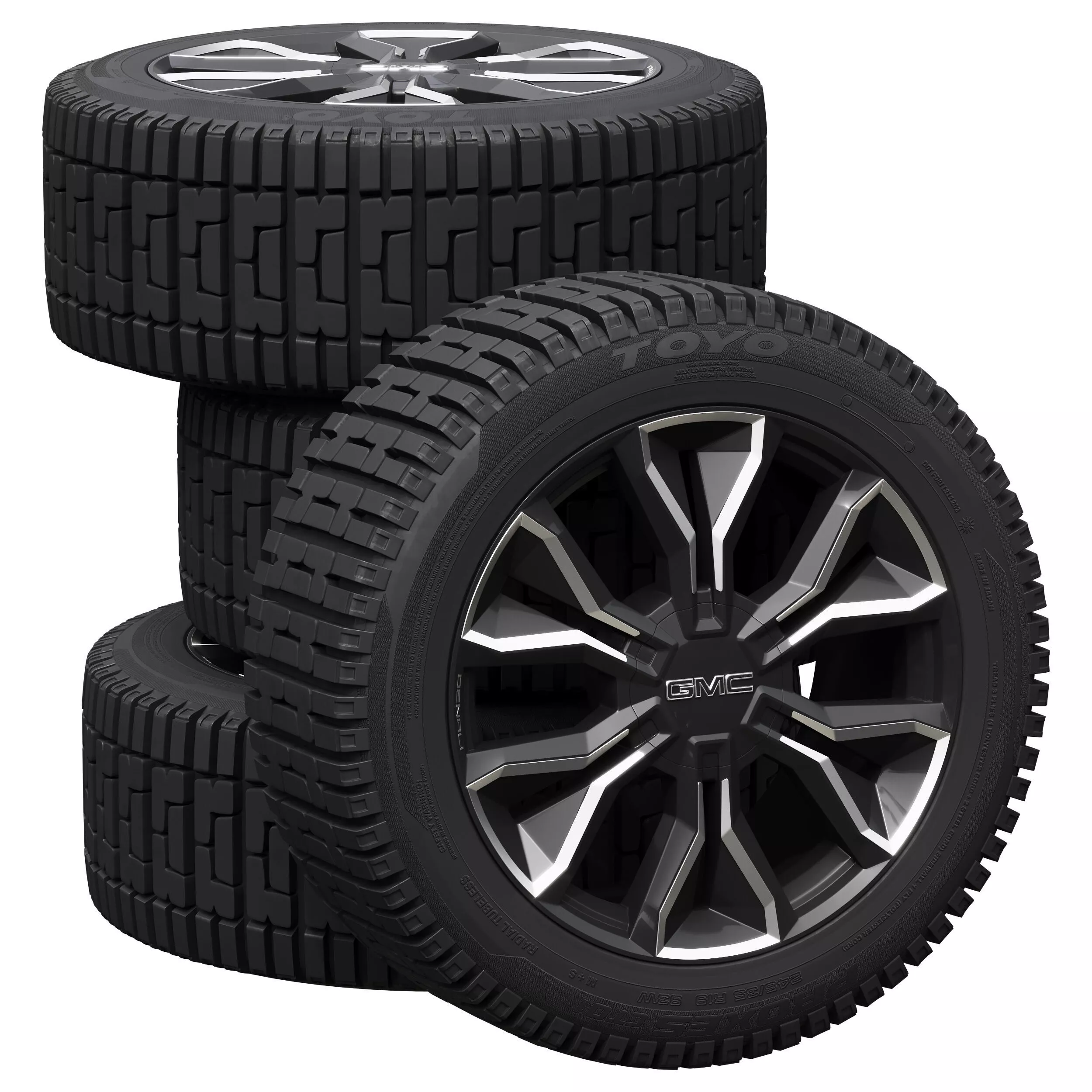 GMC wheels 3D model