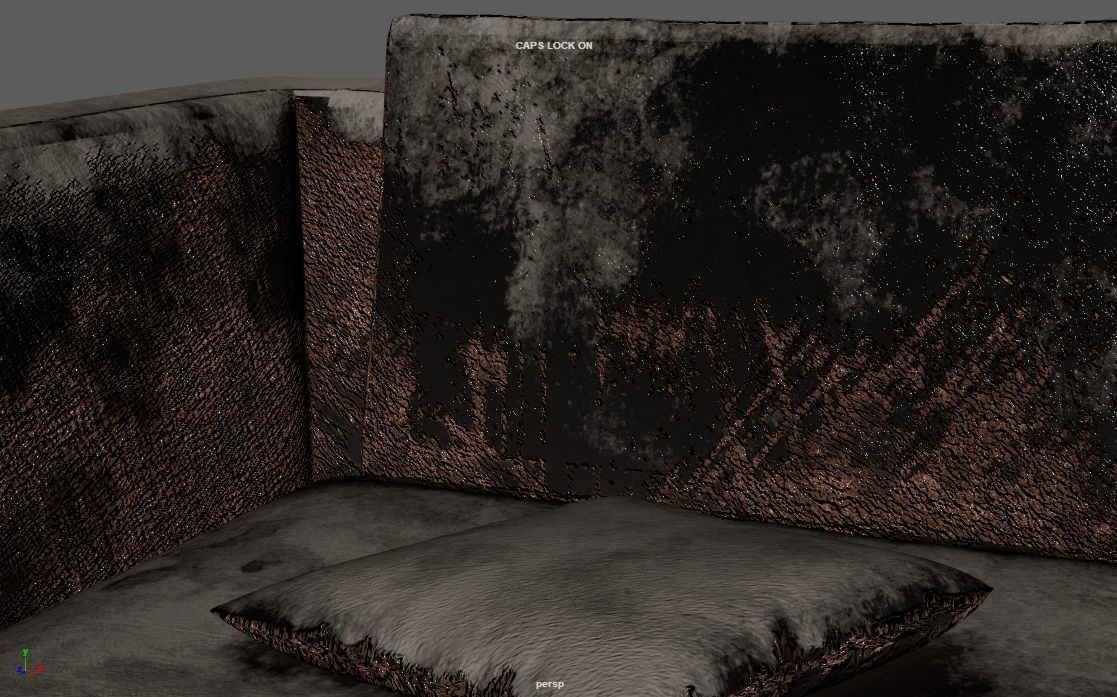 4K Realistic Abandon Sofa 3D model_41