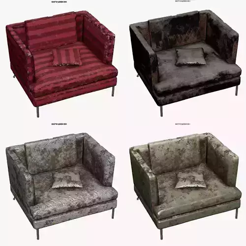 4K Realistic Abandon Sofa