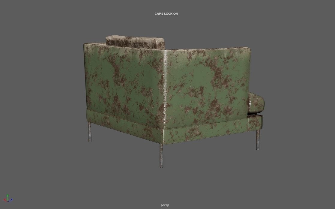 4K Realistic Abandon Sofa 3D model_49