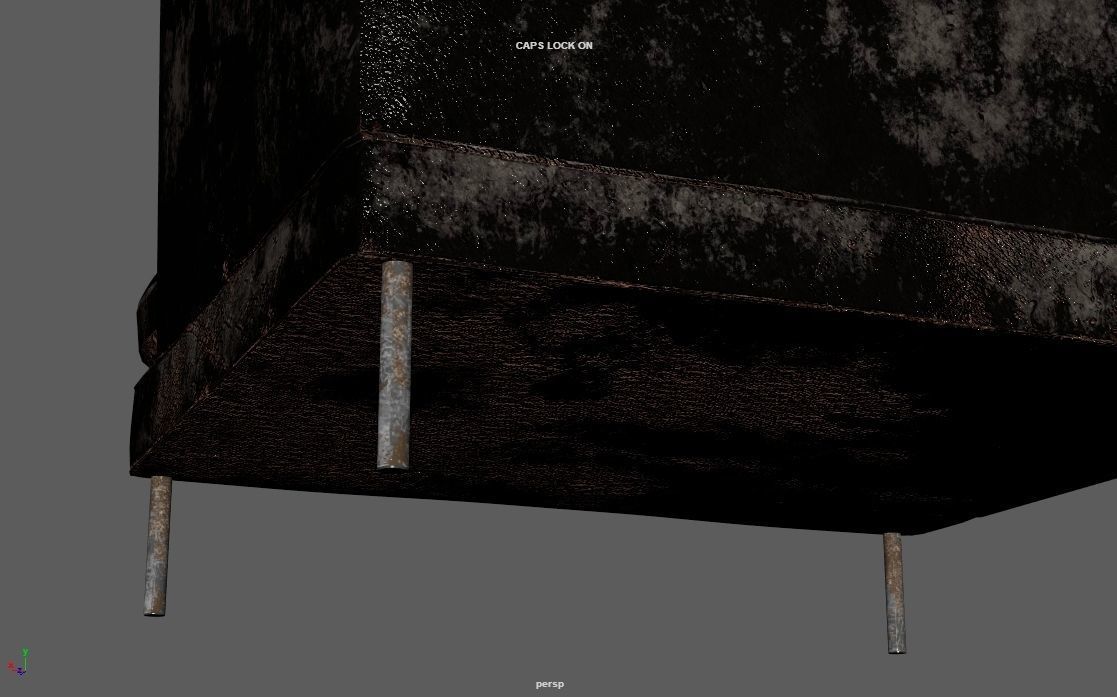 4K Realistic Abandon Sofa 3D model_39