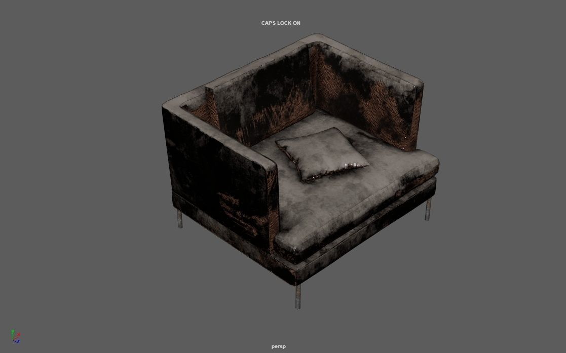 4K Realistic Abandon Sofa 3D model_33