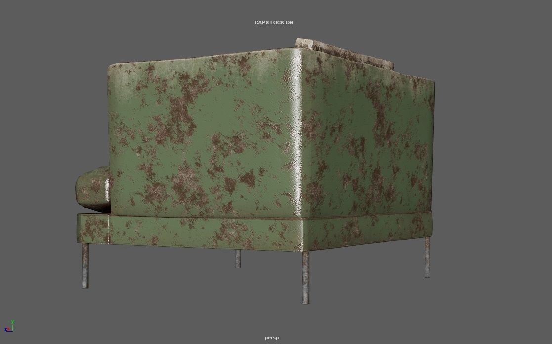 4K Realistic Abandon Sofa 3D model_47