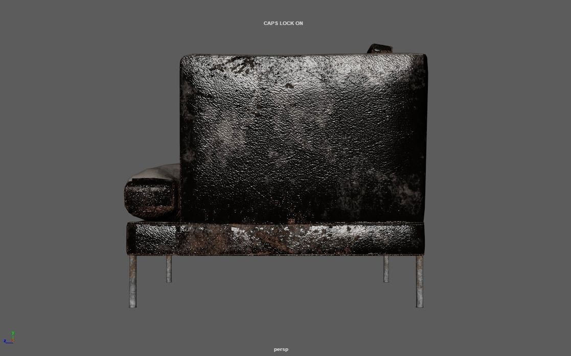 4K Realistic Abandon Sofa 3D model_31