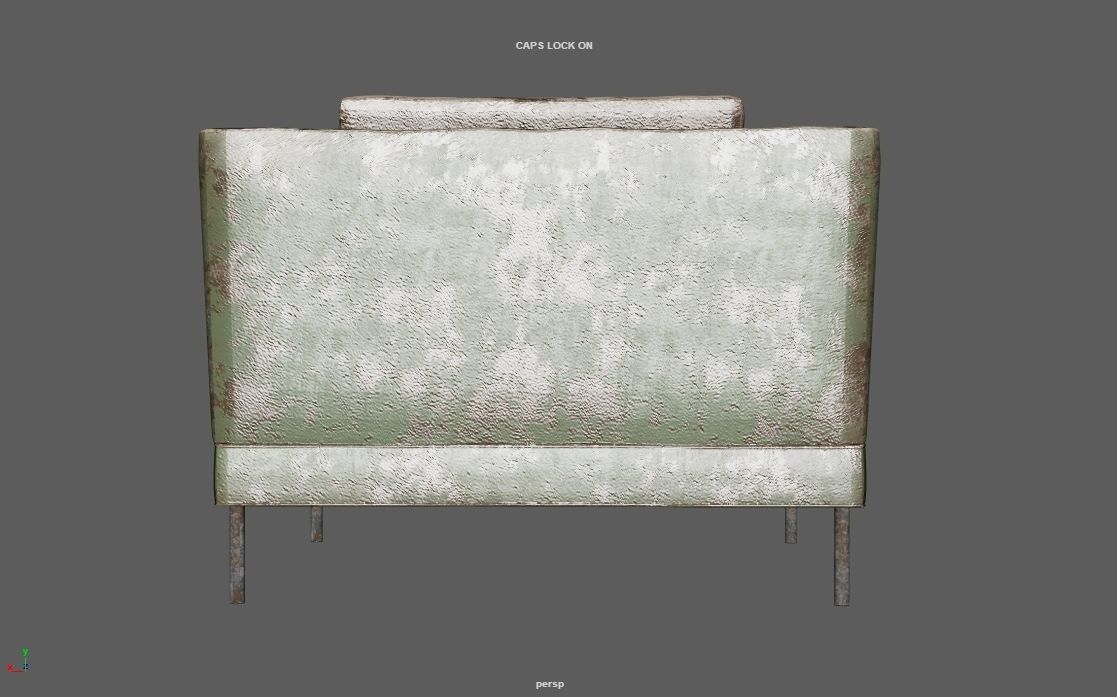 4K Realistic Abandon Sofa 3D model_48