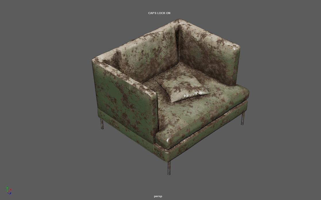 4K Realistic Abandon Sofa 3D model_53