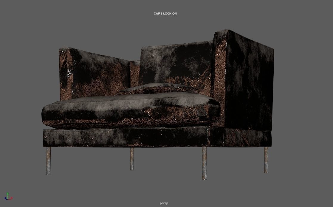 4K Realistic Abandon Sofa 3D model_40