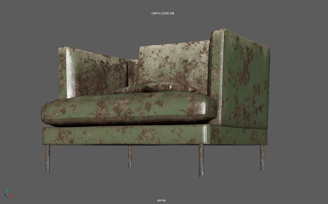 4K Realistic Abandon Sofa 3D model_43