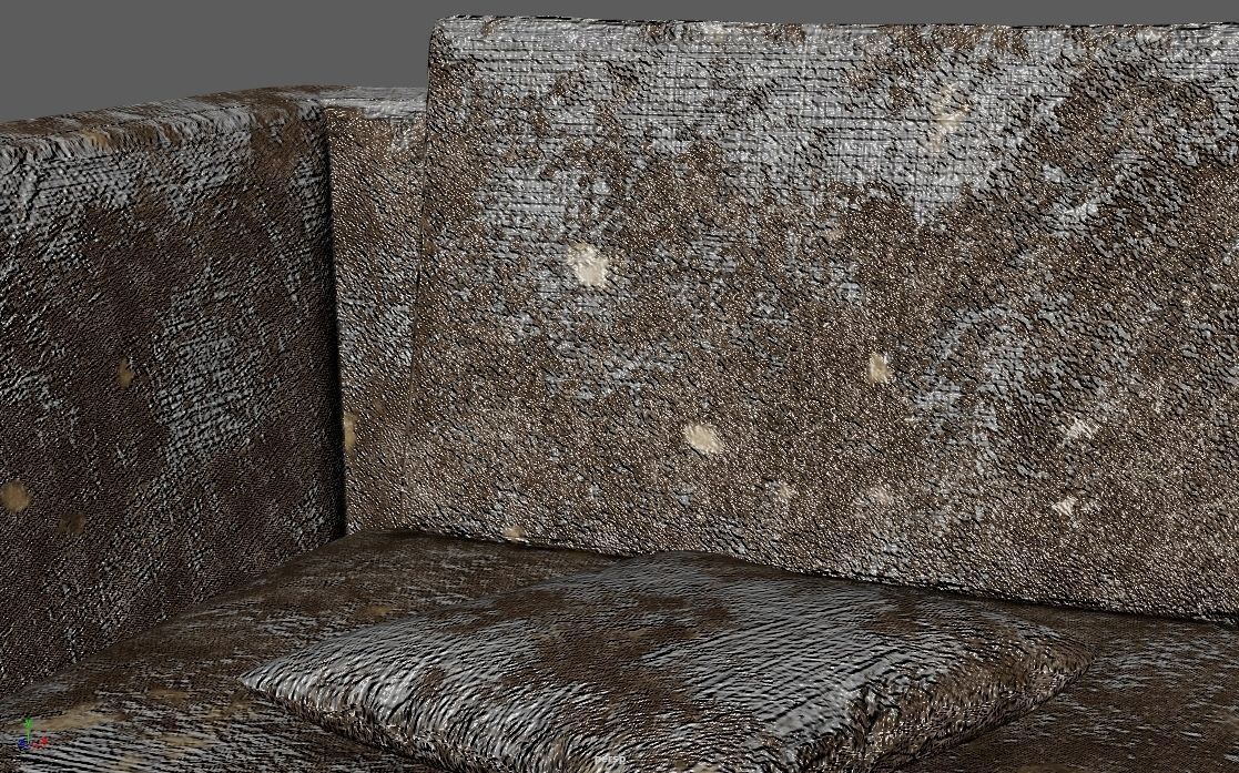 4K Realistic Abandon Sofa 3D model_28