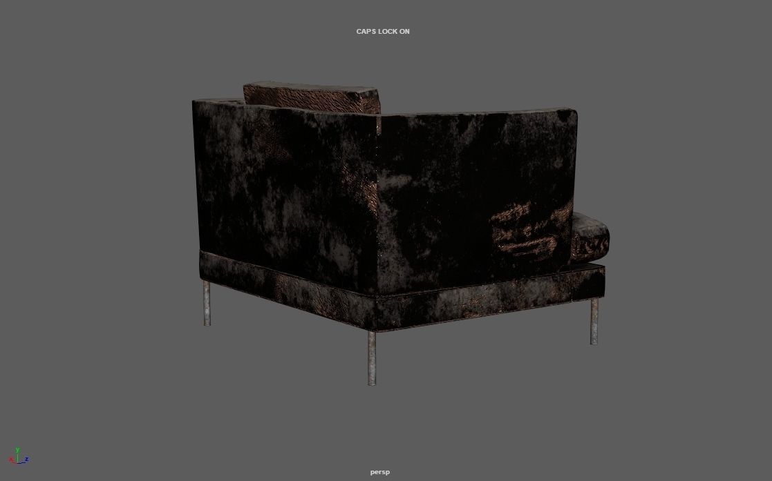 4K Realistic Abandon Sofa 3D model_34