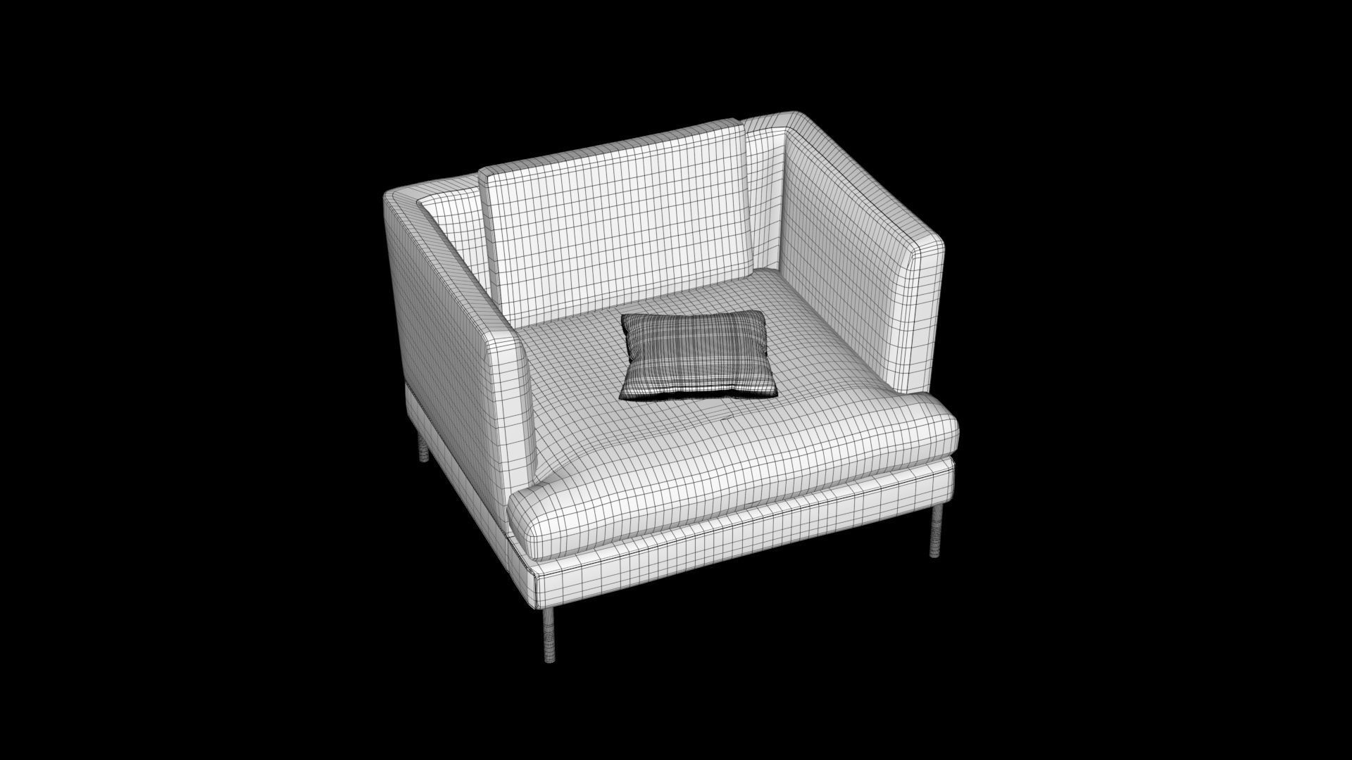 4K Realistic Abandon Sofa 3D model_57