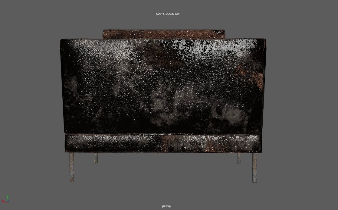 4K Realistic Abandon Sofa 3D model_37