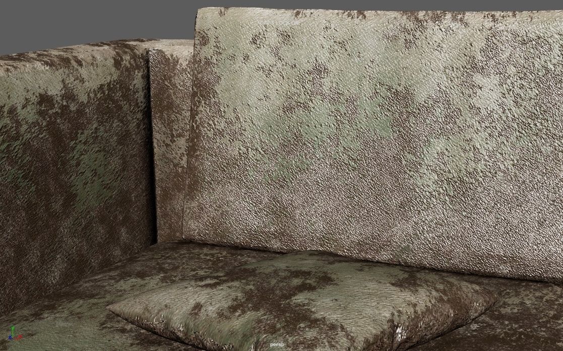 4K Realistic Abandon Sofa 3D model_54