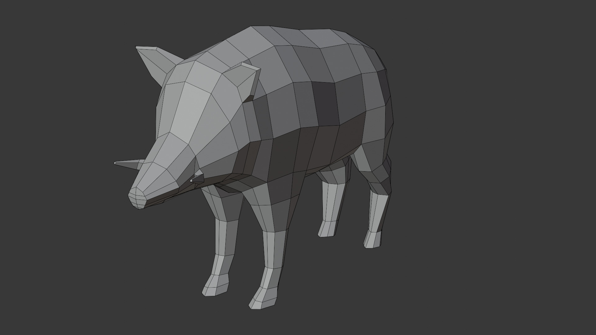 Lowpoly Stylized FOREST Animals Pack Low-poly 3D model_17