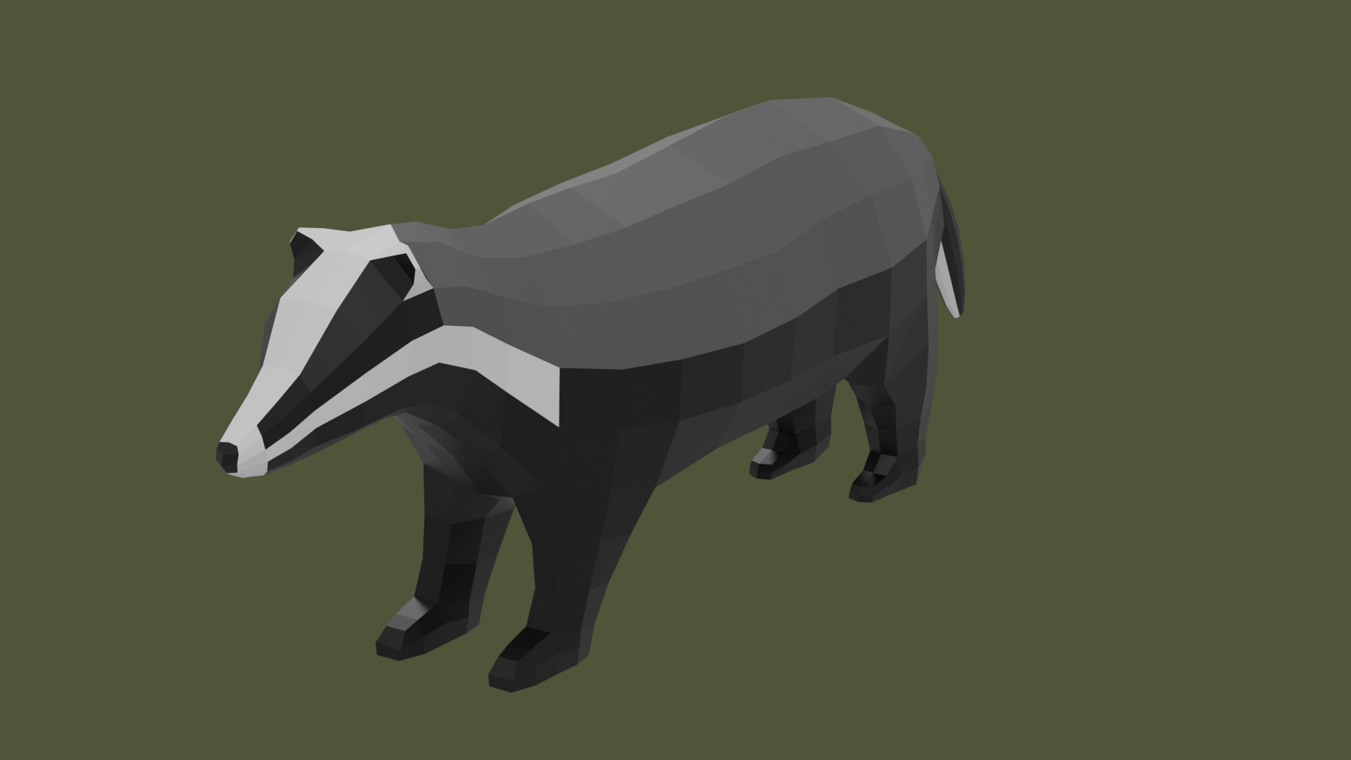 Lowpoly Stylized FOREST Animals Pack Low-poly 3D model_5