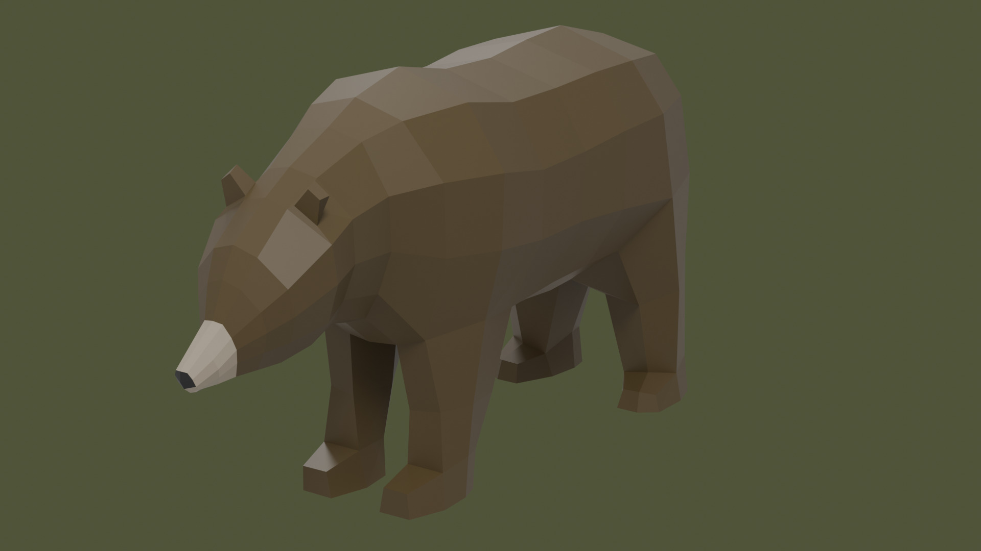 Lowpoly Stylized FOREST Animals Pack Low-poly 3D model_6