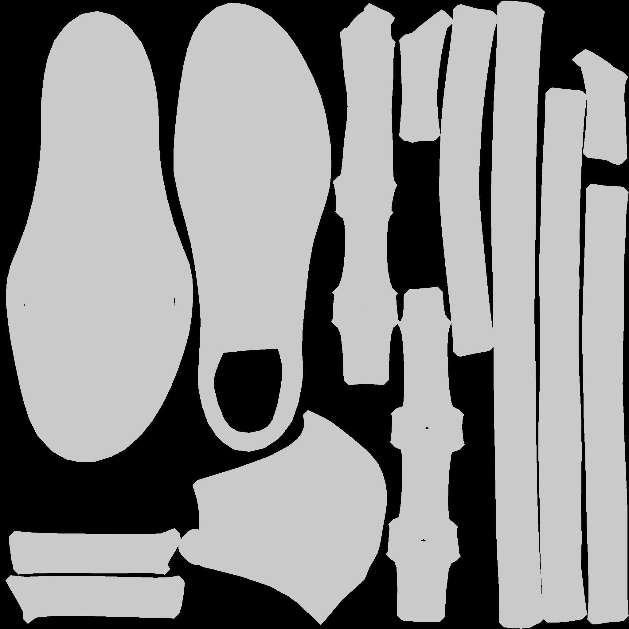 Female High Heel Gladiator Shoes Low-poly 3D model_11