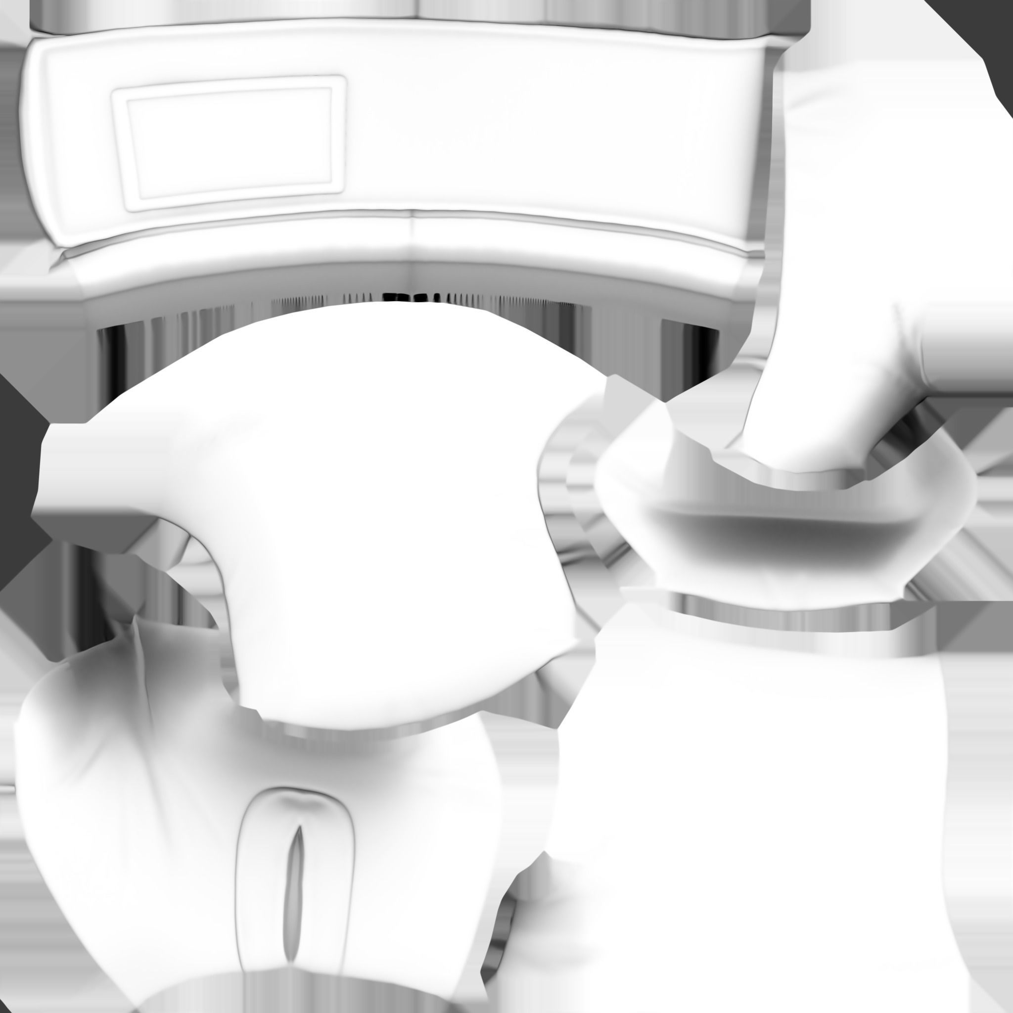 Female Pink Boxing Gloves V2 Low-poly 3D model_12