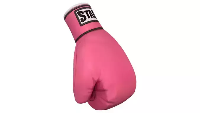 Female Pink Boxing Gloves V2 Low-poly 3D model Female Pink Boxing Gloves V2 Low-poly 3D model