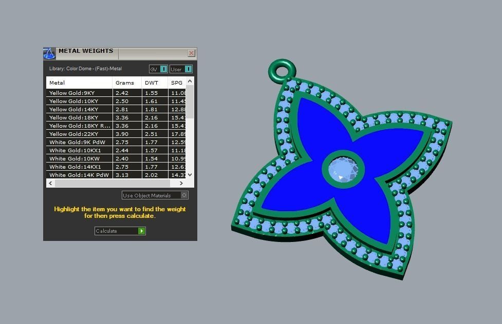 pendant 3D print model_4