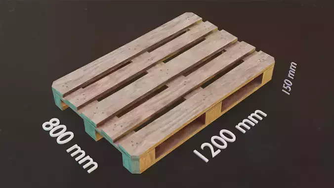 Pallet Free low-poly 3D model