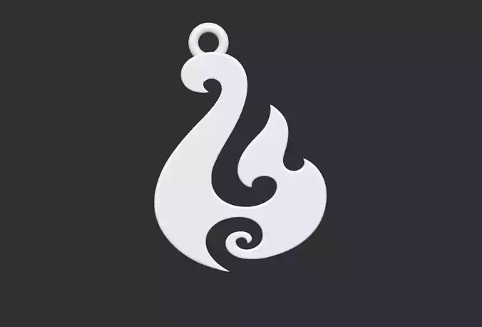fish hook 3d printable model for 3d printing 3D print model