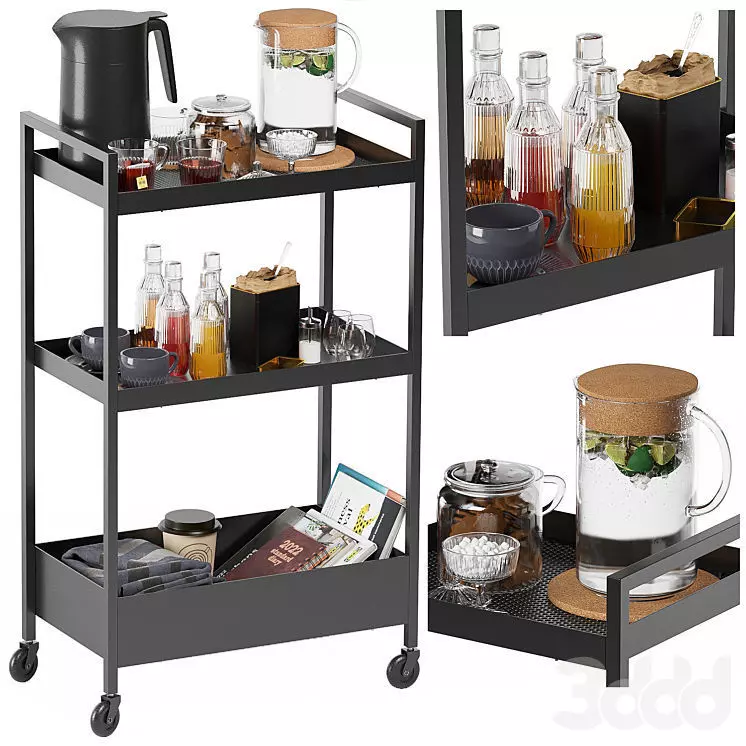 Ikea kitchen Rolling storage-3 3D model_0