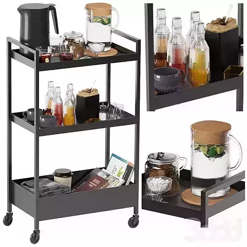 Ikea kitchen Rolling storage-3 3D model Ikea kitchen Rolling storage-3 3D model