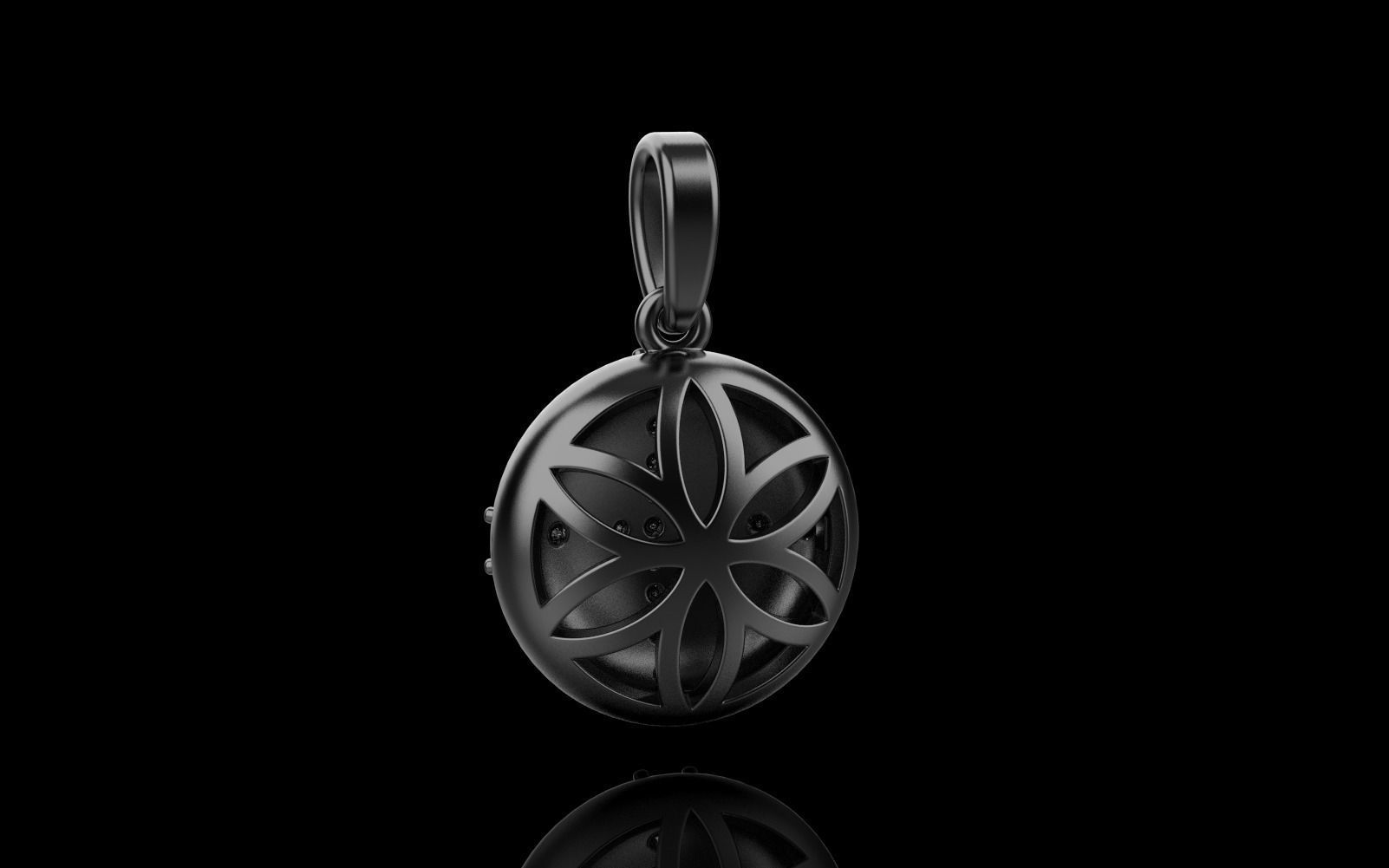 cross hollow pendant model 345 3D print model_38
