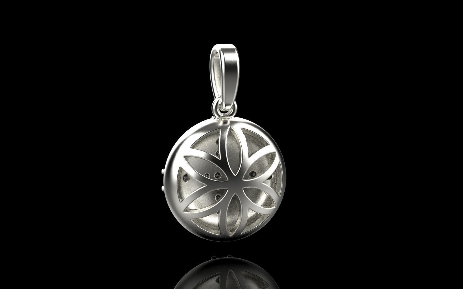 cross hollow pendant model 345 3D print model_39